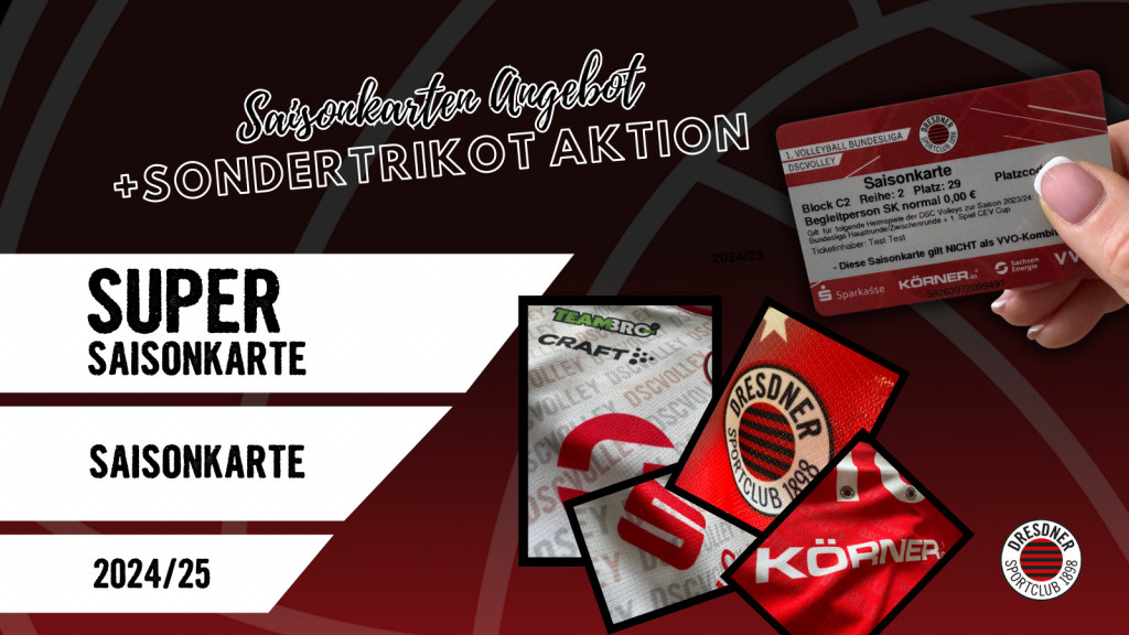 Saisonkartenverkauf plus Sonder-Trikot Aktion