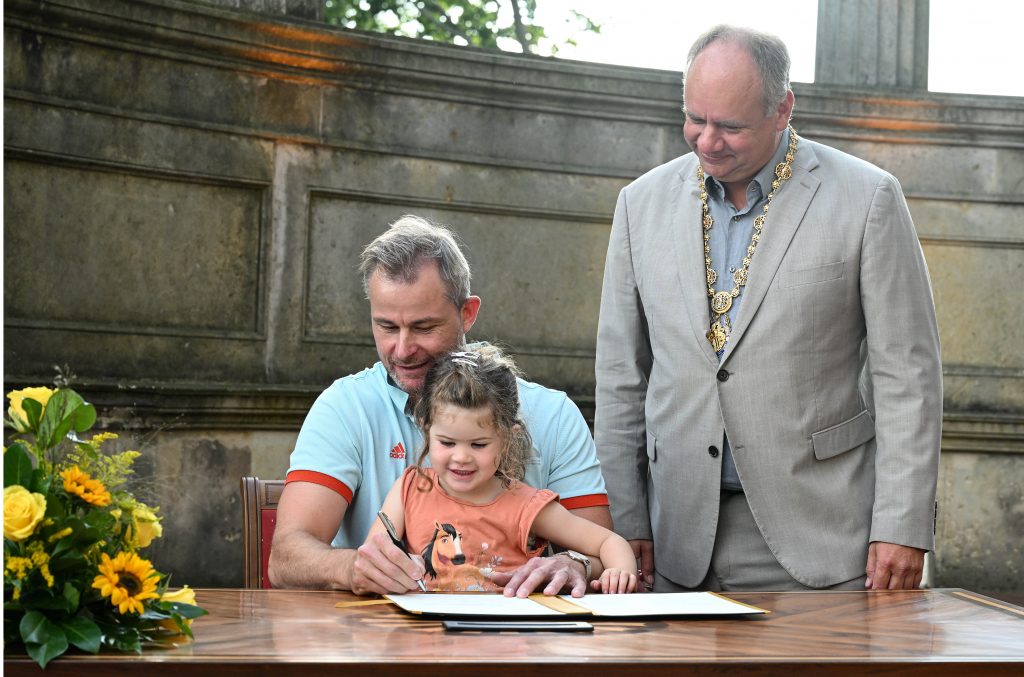 Verleihung Sport- und Förderpreis der Stadt Dresden 2025 auf Schloss Albrechtsberg Foto: Holm Helis Dresden 21.08.2025