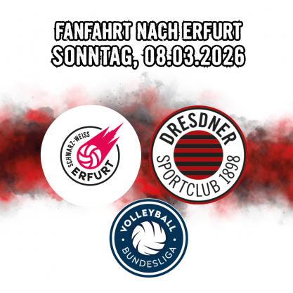 Fanfahrt zum Auswärtsspiel in Erfurt *inkl. Ticket*