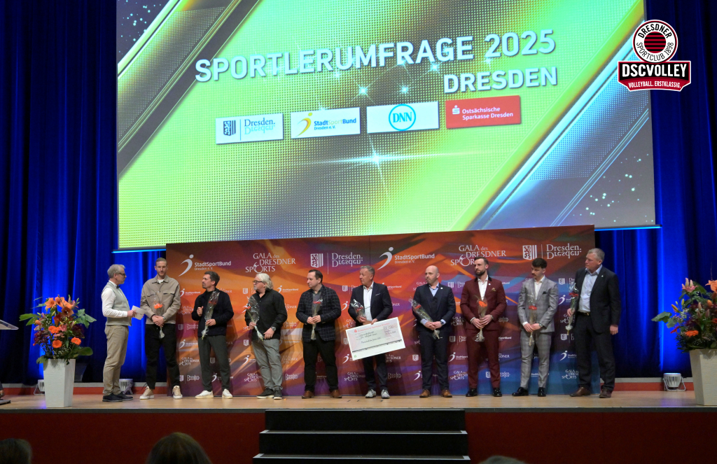 DSCVOLLEYs sind Dresdens Sportmannschaft des Jahres 2025