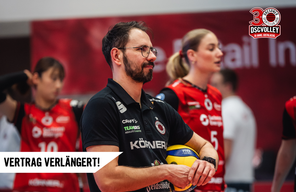 Vertragsverlängerung: Łukasz Marciniak bleibt ein weiteres Jahr bei den DSCVOLLEYs