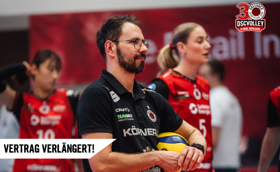 Vertragsverlängerung: Łukasz Marciniak bleibt ein weiteres Jahr bei den DSCVOLLEYs