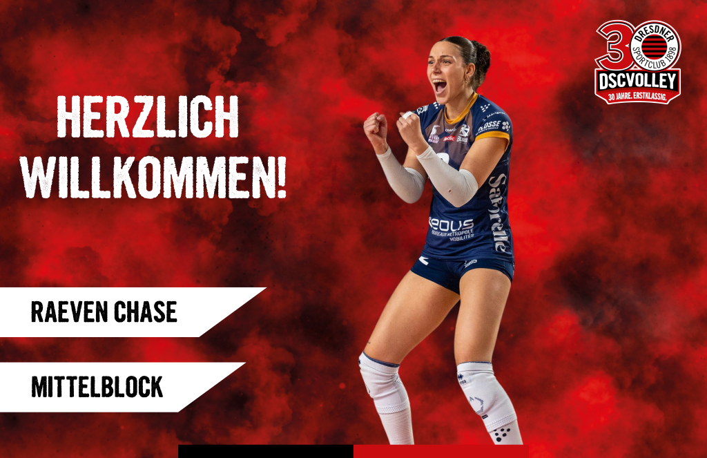Verstärkung für den Mittelblock: DSCVOLLEYs verpflichten Kanadierin Raeven Chase