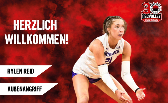 DSCVOLLEYs verpflichten US-Amerikanerin Rylen Reid für den Außenangriff