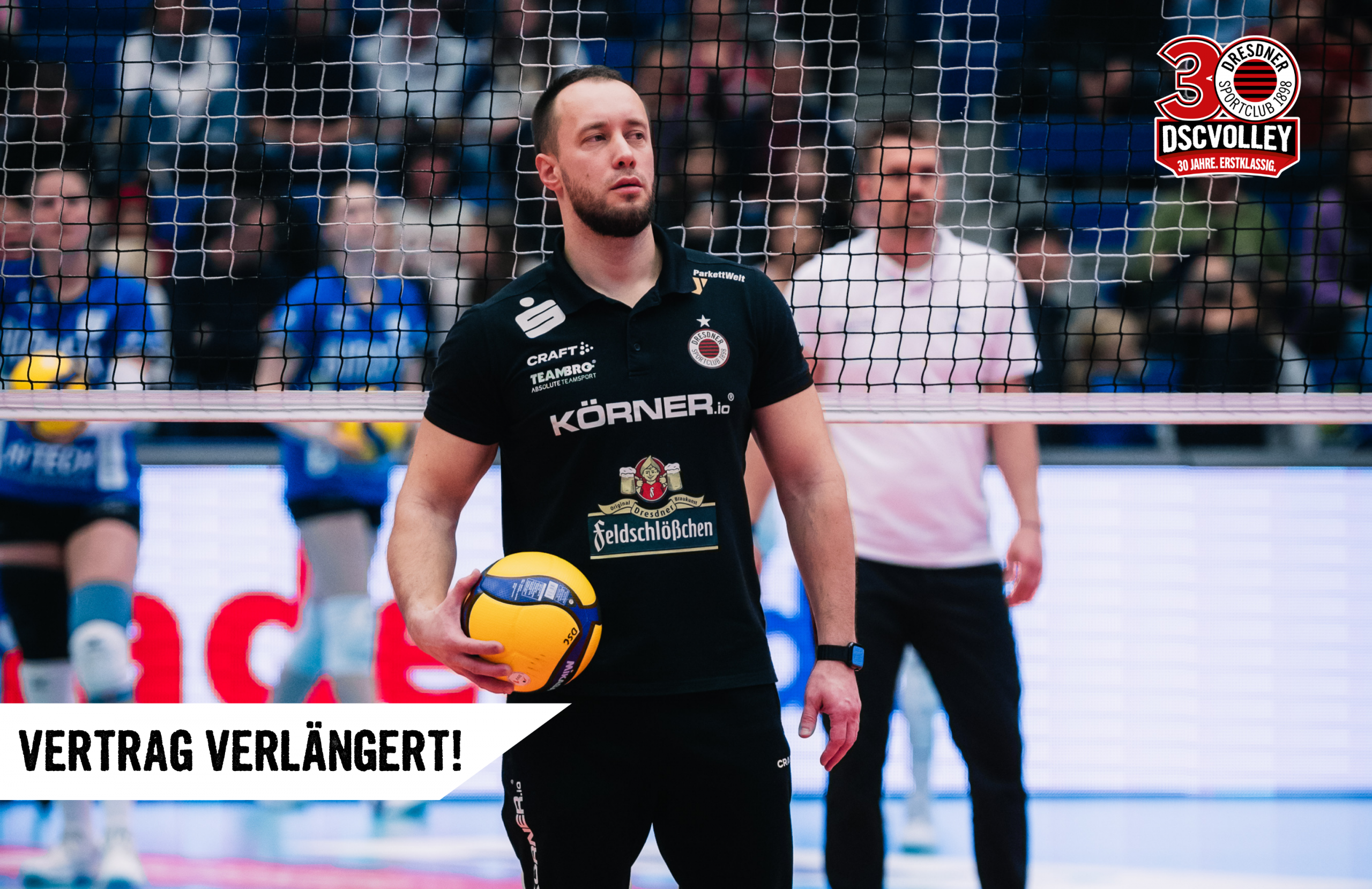 Personal-Update: Physiotherapeut „Sascha“ Selyavkin bleibt beim DSCVOLLEY