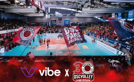 vibe wird offizieller Technologiepartner der DSCVOLLEYs