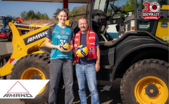 AMAND Bau Sachsen erweitert Partnerschaft mit den DSCVOLLEYs
