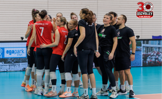 Generalprobe und Teampräsentation: DSCVOLLEYs empfangen Champions-League-Teilnehmer Vasas Óbuda Budapest
