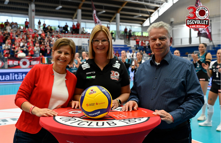 Starkes Zeichen für die Zukunft: DSCVOLLEYs verlängern mit ihren stärksten Partnern