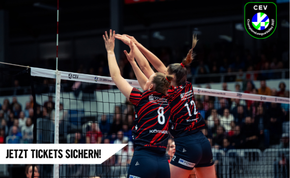 CEV Champions League: DSC Volleys empfangen Europas Elite in der Cyberport Arena – Ticket-Vorverkauf gestartet!